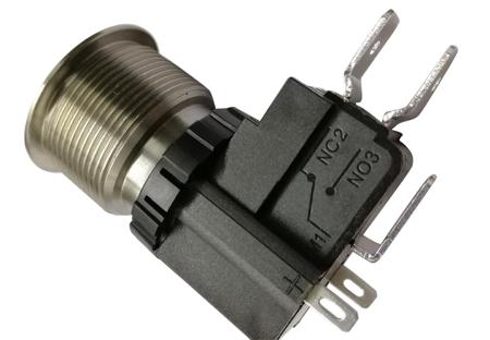 175-8174 Single Pole Double Throw (SPDT) Momentary Push Button Switch, IP67, 22.2 Dia.mm, Panel Mount White LED, Power Symbol