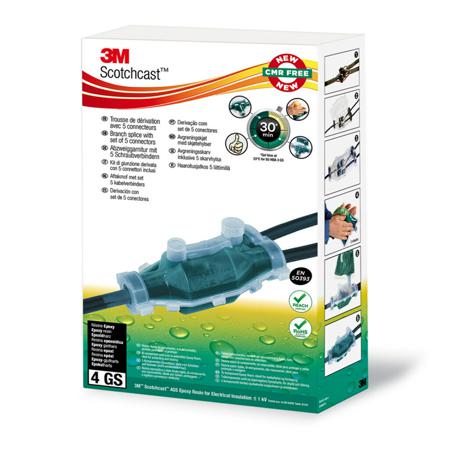7100229855 3M Scotchcast Resin Filled Cable Joint Kit, Branch Joint Type , 4 → 16mm²