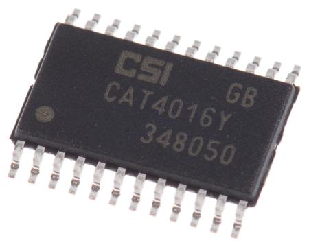 CAT4016Y-T2 onsemi LED Driver IC, 3/5.5 V dc 1.6 A 24-Pin TSSOP