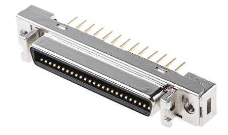 10250-6212PC 3M, 102 Female 50 Pin Straight Through Hole PCB Socket 1.27mm Pitch, Solder, Quick Latch