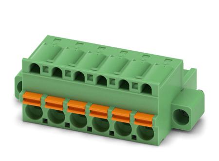 1796034 Phoenix Contact, 5.08mm Pitch, FKC 2.5/ 6-STF-5.08 EX, 6 Way, Pluggable Terminal Block, Plug, Spring Cage Termination,