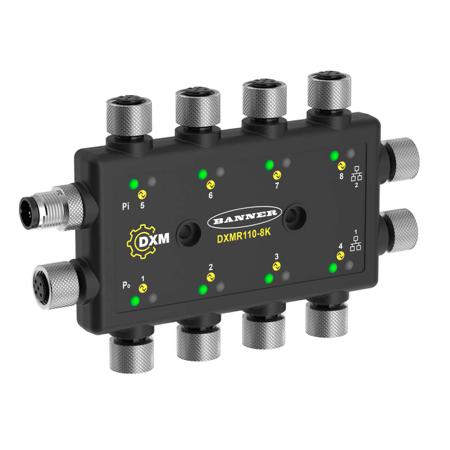 DXMR110-8K Banner DXMR Series I/O module, M12, 8 port
