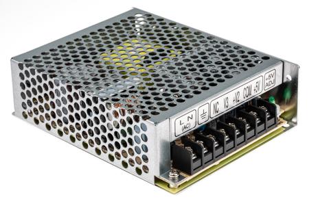 RT-65B MEAN WELL Switching Power Supply, , 5 V dc, ±12 V dc, 2.8 A, 5 A, 500 mA, 64.6W, Triple Output, 125 → 373