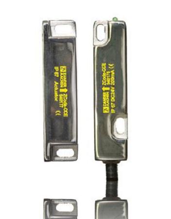 940176 H.ZANDER ZCode-CCE Series Sliding Block for Mounting Magnetic Non-Contact Safety Switch, 24V dc, Plastic Housing, 2NC,