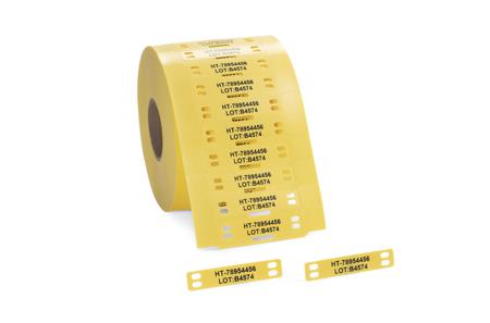 556-80542 HellermannTyton TAGPU Cable Tie Cable Marker, Yellow, Pre-printed "Ladder Style", for Large Cable Bundles And Wires,
