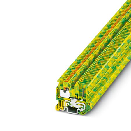 3248117 Phoenix Contact 2-Way DIN Rail Earth Terminal Block, 0.14 - 1.5mm², 26 -  14 AWG Wire, Push In