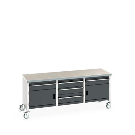 41002135-19V Bott 41002135.19V Portable Sheet Steel Workbench, 840mm x 750mm x 2000mm