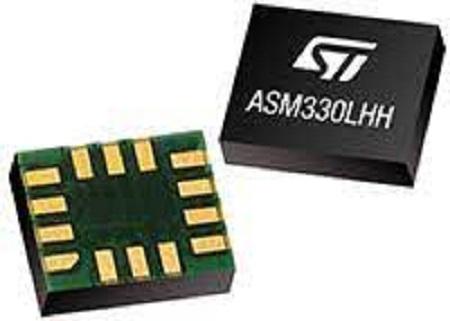 ASM330LHHXTR STMicroelectronics 6-Axis Surface Accelerometer & Gyroscope 1.71 V 3.6 V, I2C, MIPI I3CSM, SPI, LGA-14L, 14-Pin