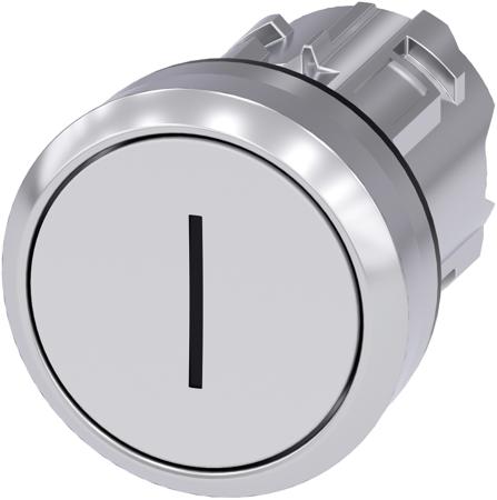 3SU1050-0AB60-0AC0 Siemens SIRIUS ACT 3SU10 Series White Momentary Push Button, 22mm Cutout, IP66, IP67, IP69K
