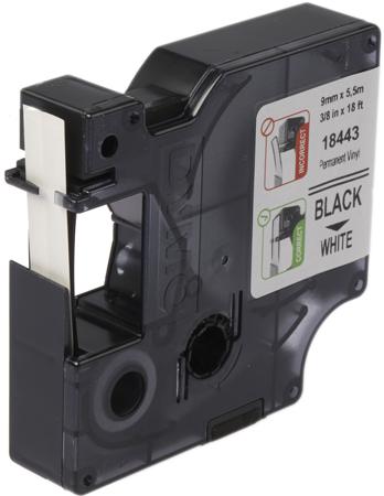 18443 DYMO  Black on White Label Printer Tape