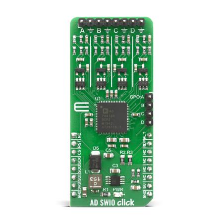 MIKROE-4081 MikroElektronika  AD-SWIO Click mikroBus Click Board Signal Conversion Development Tool