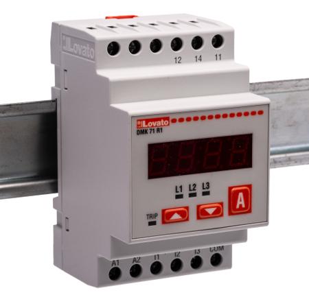 DMK71R1 Lovato LED Digital Ammeter 4-Digits AC ±0.5 % -20°C to +60°C,