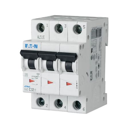 278882-FAZ-D1-5-3 Eaton xEffect FAZ MCB, 3P, 1.5A Curve D, 400V AC, 10 kA Breaking Capacity