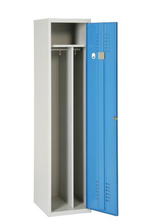 CVS411DSP 1 Door Vented Metal Blue, Light Grey Locker, 1800 mm x 400 mm x 500mm
