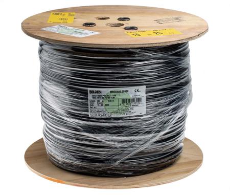 RS_521-8335 Belden Black RG58C/U Coaxial Cable, Polyvinyl Chloride PVC, 500m