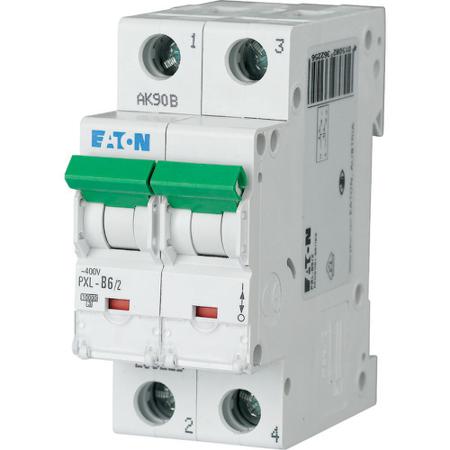 236322-PXL-D6-2 Eaton xPole - PXL PXL MCB, 2P, 6A Curve D, 400V AC, 10 kA Breaking Capacity