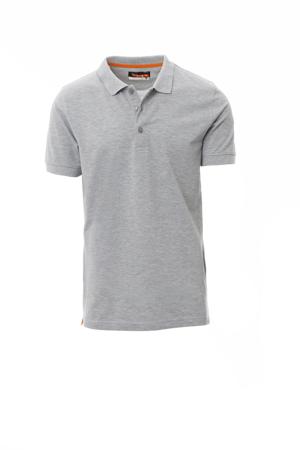 000840-0554-13001-XS Payperwear VENICE MELANGE Grey 10% Polyester, 90% Cotton Polo Shirt, UK- XS, EUR- XS