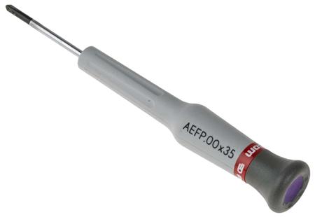 AEFP-00X35 Facom 35 mm Bi-metal Precision Screwdriver, Phillips PH00 Tip, Bi-material