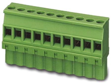 1792524 Phoenix Contact, 5mm Pitch, MVSTBW 2.5/ 2-ST, 2 Way, , Pluggable Terminal Block, Plug, Cable Mount, Screw Termination,