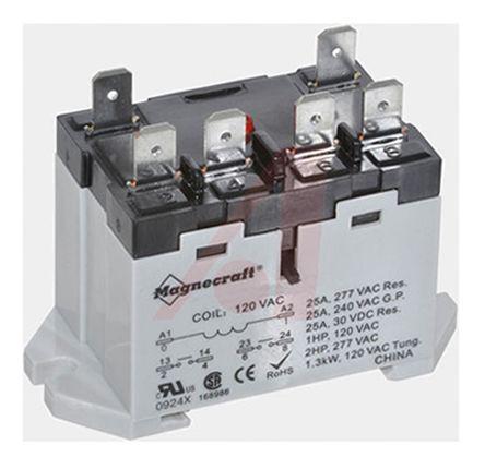 725BXXBC3ML-24D Schneider Electric DPNO Non-Latching Relay DIN Rail, 24V dc Coil, 25 A