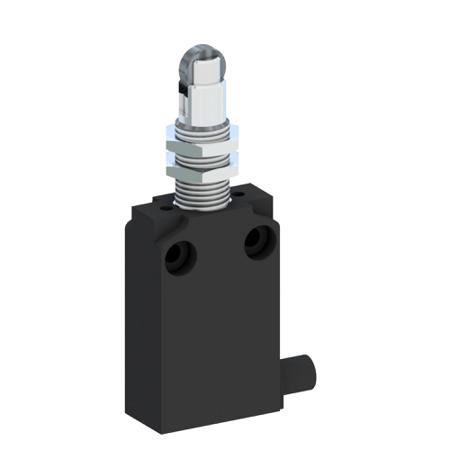 136-255 RS PRO Roller Plunger Limit Switch, 1NO/1NC, IP67, Thermoplastic Housing, 400V ac Max, 10A Max
