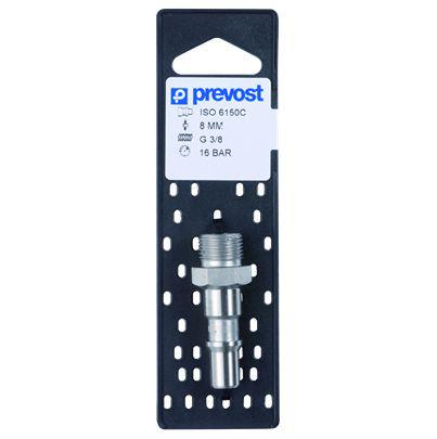 CRP-086152P PREVOST Male Pneumatic Quick Connect Coupling, G 3/8 Male Male Thread