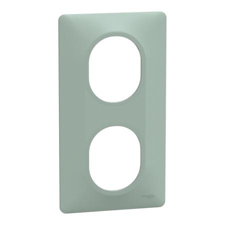 S320724A Green 2 Gang Light Switch Cover