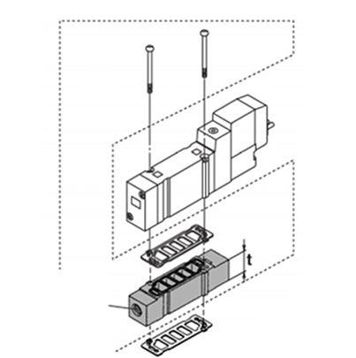 SY7000-38-16FA-Q SMC SY7000 Spacer,