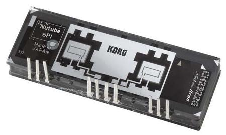 Nutube-6P1 Korg Nutube Nutube 6P1 Double Triode Thermionic Valve, Parallel Base, 45 x 16 x 5.6mm