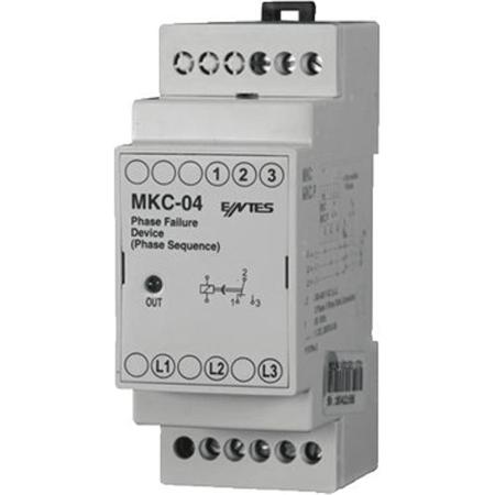 MKC-04 ENTES Phase Monitoring Relay, 3 Phase, SPDT, DIN Rail