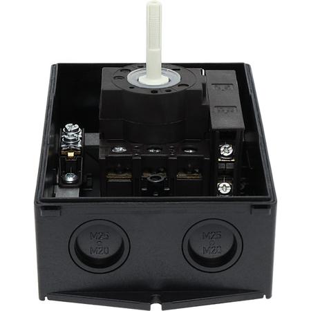 182420-P1-32-I2H-MBS-SVB-SW-HI11 Eaton 3 Pole Surface Mount Isolator Switch - 32A Maximum Current, 15kW Power Rating, IP65