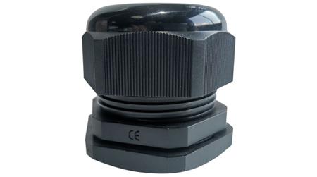 RND-465-00798 RND RND 465 Series Black Polyamide Cable Gland, M36mm Thread, 18mm min., 25mm max., IP68