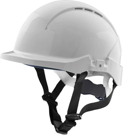 429-660 RS PRO White Hard Hats with Chin Strap, AdjustableVentilated