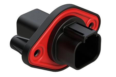 AT04-4P-PM11 Amphenol Industrial, AT04 Automotive Connector Socket Black Flange Mount 4 Way, Crimp Termination