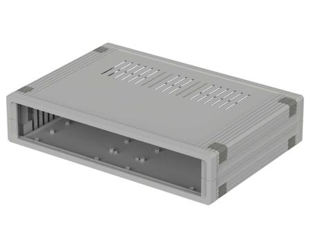 55620010-UM-62009-L Bopla Ultramas Grey Aluminium Enclosure, 290.9 x 198.9 x 62.2mm