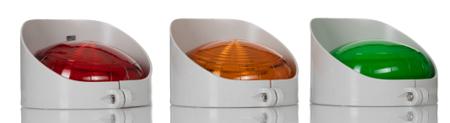 265-5869 RS PRO Amber, Green, Red Traffic Light LED Beacon, 3 Lights, 120 → 240 V ac, Bracket Mount