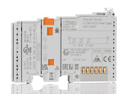 750-612 WAGO 750 Series PLC Power Supply for Use with I/O Module, 5 V dc