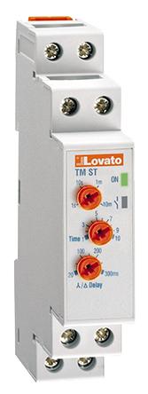 TMSTA440 Lovato Single Time Delay Relay, Screw, 0.1 s → 10 m, DPNO, 2 Contacts, SPST