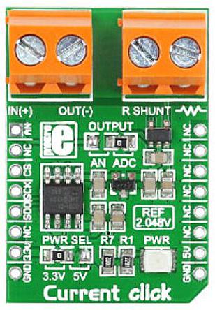 MIKROE-1396 MikroElektronika Current Click Add On Board MikroBus