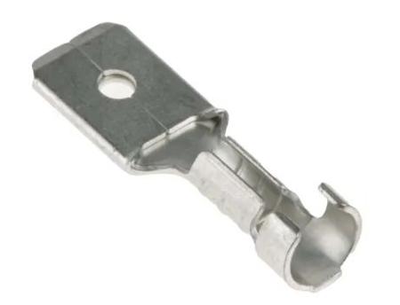 270-7471 RS PRO Uninsulated Male Spade Connector, Open barrel, 6.35 x 0.8mm Tab Size, 1.5mm² to 2.5mm²