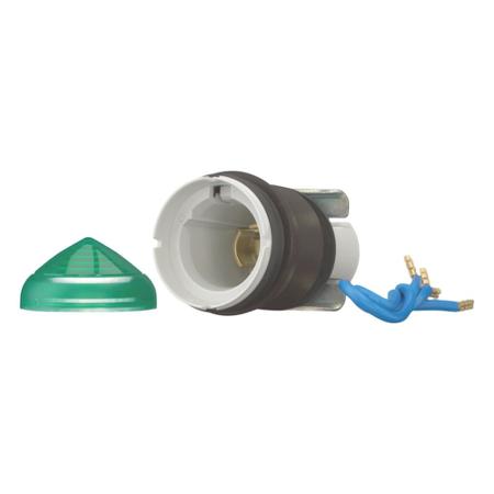 208690 L-G Eaton, Panel Mount Green LED Indicator, 22.5mm Cutout, IP67, IP69K, Round