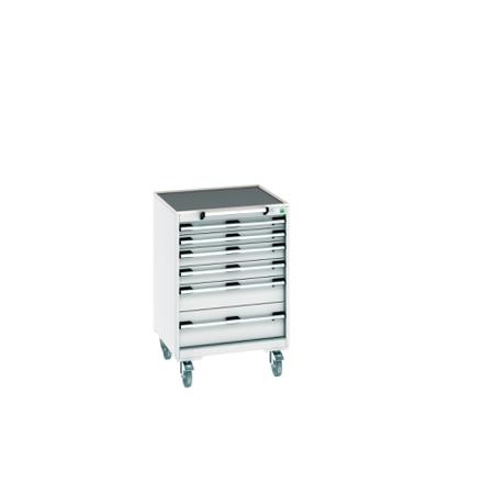 40402035-16V Bott, 6 Drawer Steel Floor Standing Cabinet, 650 x 650 x 985mm