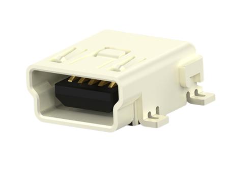 1734035-1 TE Connectivity Right Angle, SMT, Socket Type Mini B 2.0 USB Connector