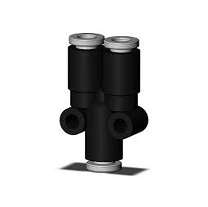 KQ2U04-00A-X35 SMC KQ2 Series One-touch Fitting, Push In 4 mm to Push In 4 mm, Push-in Connection Style,