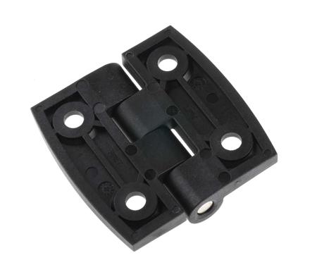770-3012 RS Pro Matte Glass Reinforced Nylon PA, Stainless Steel Square Hinge with a Knurled pin Screw, 60mm x 60mm x 6.5mm