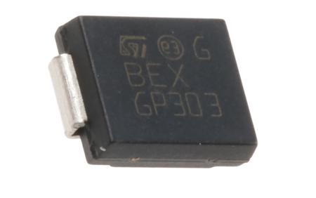 SM15T39CA STMicroelectronics , Bi-Directional TVS Diode, 1500W, 2-Pin SMC