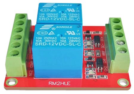 HLE-RELAY02-5V Seeit  Relay Control Card Module for Arduino, AVR, PIC, Raspberry Pi, TTL
