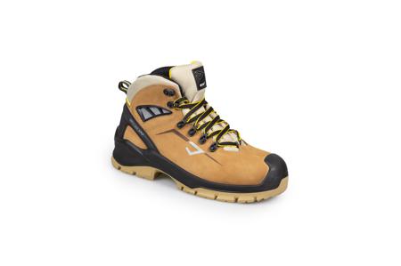 PS60730-6D-K-4-S3S-FO-SR-46 Bicap Leopard Unisex Brown Composite Toe Capped Safety Shoes, UK 11, EU 46