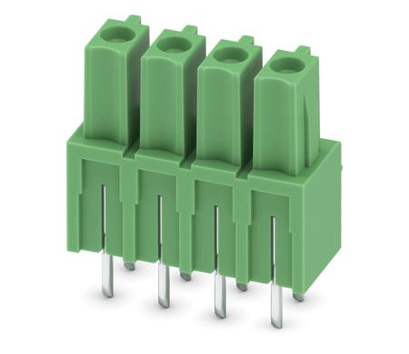 1875441 Phoenix Contact, 3.81mm Pitch, 4 Way, , Pluggable Terminal Block, Inverted Header, Through Hole, Solder Termination,
