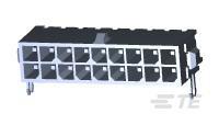 4-794625-8 TE Connectivity Micro MATE-N-LOK Series Right Angle Surface Mount Header, 18 Contact(s)
